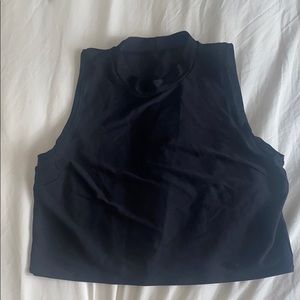 Athleta malta mockneck rash guard tank top